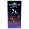 thumbnail image 1 of GHIRARDELLI Intense Dark Chocolate Bar, 72% Cacao, Valentineâ€™s Day Chocolate Gifts, 3.5 Oz Bar, 1 of 10