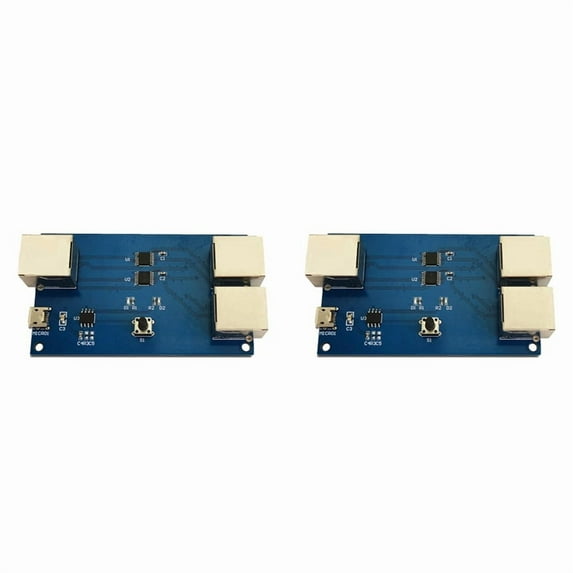 2X Gigabit Ethernet Port Switcher Internal/External Switcher Network Cable Broadband 2-in-1-Out Distributor Module,2 x Gigabit Network Port Switch