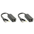 thumbnail image 1 of 2X Gigabit Mini PoE Splitter 10/100/1000Mbps POE Splitter DC Output 12V Power over Ethernet IEEE 802.3af Black, 1 of 8