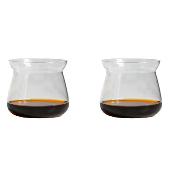 2PCS Glass Coffee Mugs High Temperature Borosilicate Glass Mug Coffee Cup 275ml Hand Brewed Coffee Mug