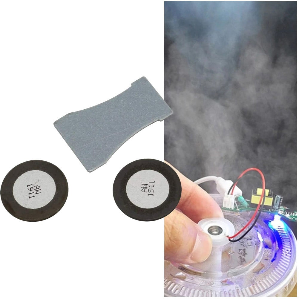 2X Glass Disk Transducer Discs Disks For Opti-Myst Electric Fire Heater ...