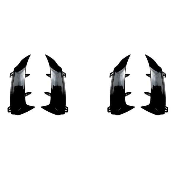 2X Glossy Black Rear Bumper Splitter Spoiler Rear Canard Air Vent Trim for A Class W177 A180 A200 A250 A45 2019+