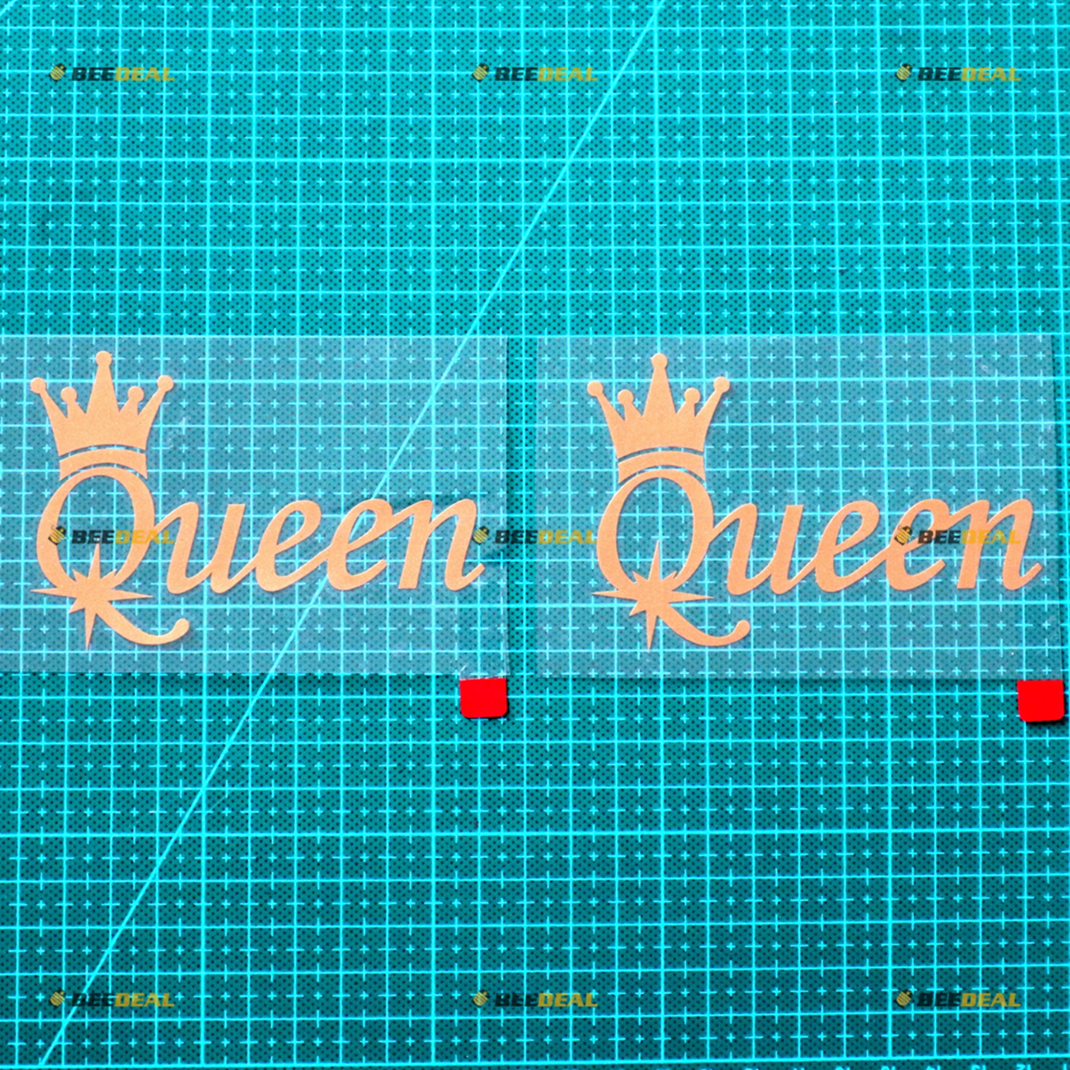 2X Gold 4 Inches Queen Crown Decal Vinyl Sticker Car Laptop Window ...