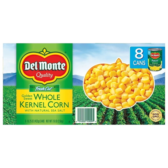 2X Golden Sweet Whole Kernel Corn, 15.25 oz., 8 pk.