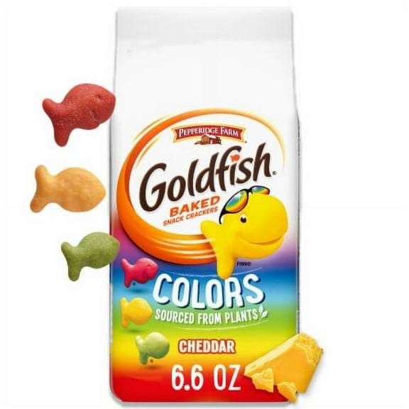 2X-Goldfish Colors Cheddar Cheese Crackers - 6.6 oz