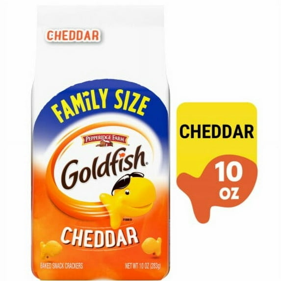 Goldfish Cheddar Cheese Crackers 10 oz - Pack of 2