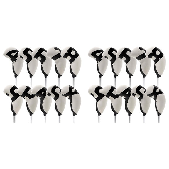 2X Golf Iron Covers,Neoprene Golf Iron Covers Set ,Golf Club Covers for Iron Club Fit All Golf Iron Cover,D