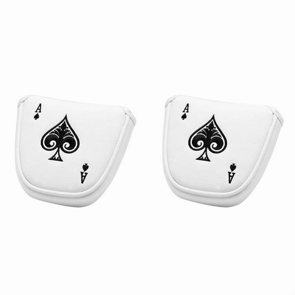 2X Golf Mallet Putter Cover Headcover Magnetic Club Protector Fits for 2 Ball Style Putters,RH LH