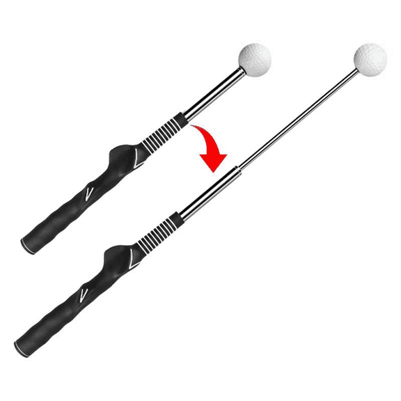2X Golf Swing Practice Stick Telescopic Trainer Master Training Aid Posture Corrector