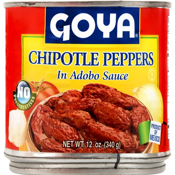 2X - Goya Chipotle Peppers In Adobo Sauce, 12 Ounce