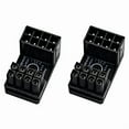 thumbnail image 1 of 2X Graphics Card Power Supply Adapter Elbow 180°, GPU PSU Steering Connector PCI-E 8Pin Rotating Wiring Artifact PH38B+,2 x Graphics Card Power Supply Adapter,Black, 1 of 3