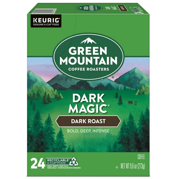 2X - Green Mountain Coffee Dark Magic Keurig K-Cup Coffee Pods - Dark Roast - 24ct