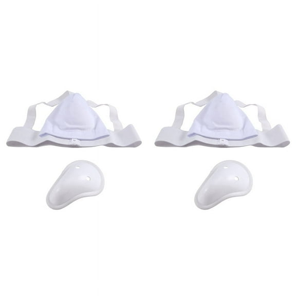 2X Groin Protector Cup Men, Boxing Kickboxing Muay Guard, Ventilated Adjustable, Karate Fighting Training S