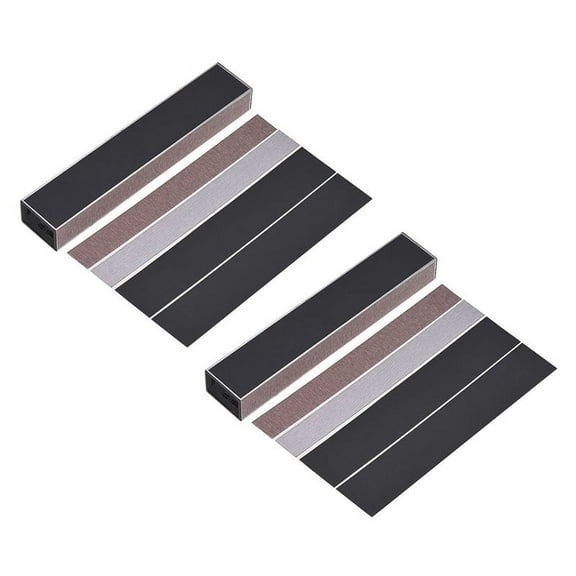 2X Guitar Fret Leveling Files Guitar Leveler Fret Beam Luthier Supply Guitar Tool Kit with 8 Grit Papers 150mm,2 x Guitar Fret Beam 8 x Extra Grit Paper,brown