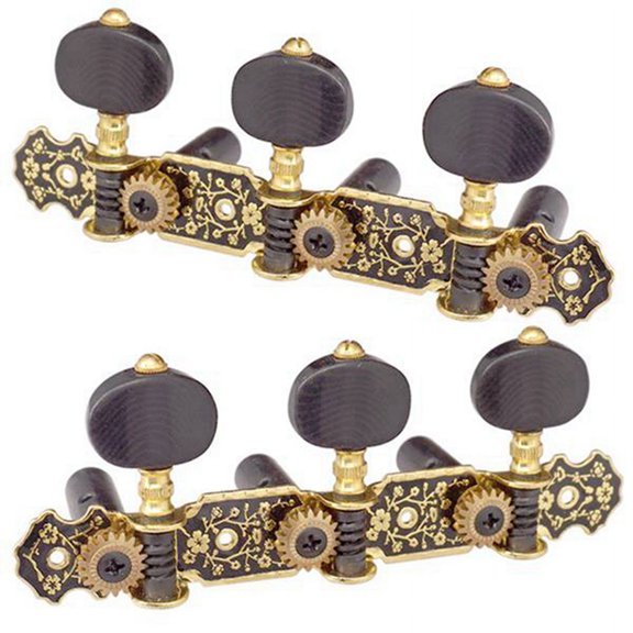 2X Guitar Machine Heads Classic Guitar String Tuning Pegs Key Gold 3L Tuners Keys Part Parts Accessories