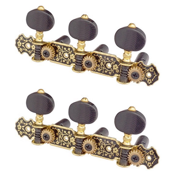 2X Guitar Machine Heads Classic Guitar String Tuning Pegs Key Gold Tuners Keys Part Parts Accessories