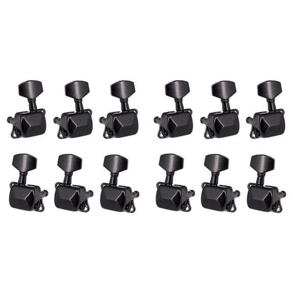 2X Guitar Tuning Pegs Machine Heads Tuning Keys Semi Closed String Tuning Pegs Guitar Accessories