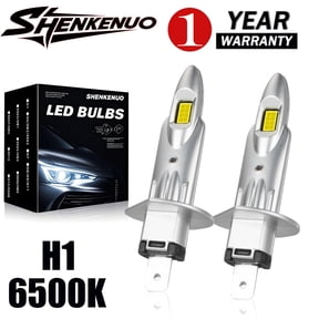 2X H1 6500K White LED Headlight Bulbs Conversion Kit Low Beam Replace Halogen