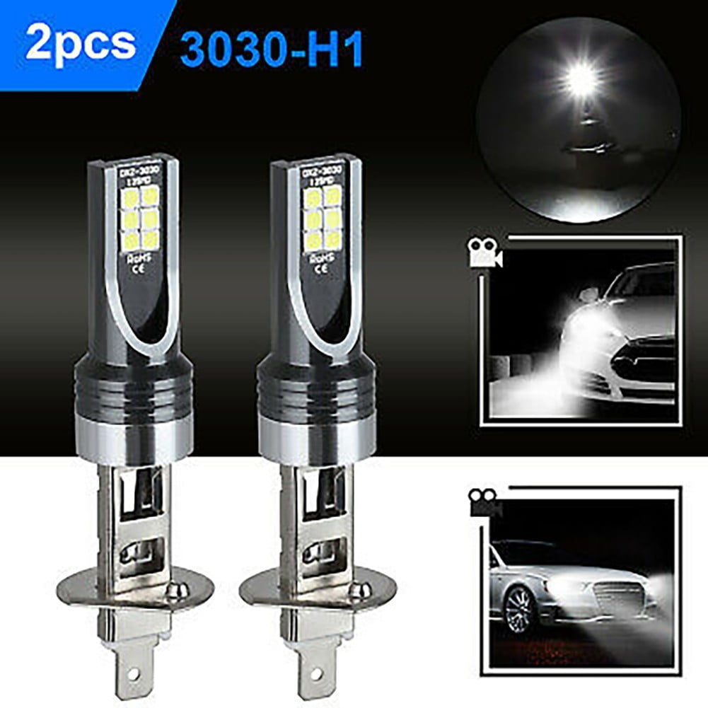 2X H1 LED Headlight Bulbs Conversion Kit 14000LM 6500K High Low Beam Lamp