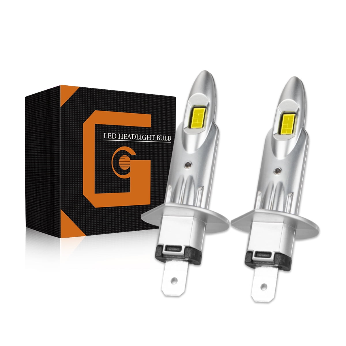 2X H1 LED Headlight Bulbs Conversion Kit 20000LM 6500K High Low Beam Lamp