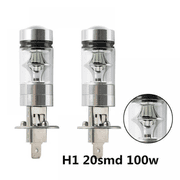 2X H1 LED Nebel Scheinwerfer Kit 100W DC 12V Fern-/Abblendlicht Birnen Halogen