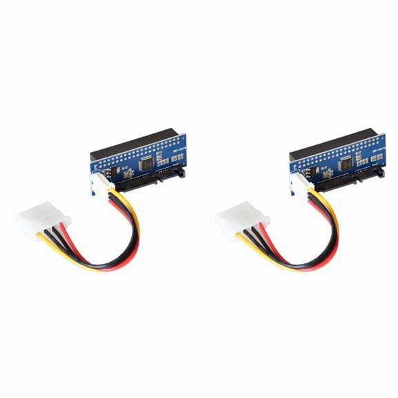 2X HDD 3.5 IDE to SATA Adapter Hard Disk Converter PATA IDE 39/40Pin to SATA 22Pin Hard Drive Connector with Data Cable