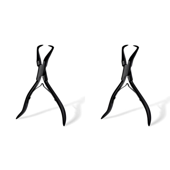 2X Hair Extension Pliers Stainless Steel Hair Extension Tools Microlink Bead Remover Pliers for Hair Extensions