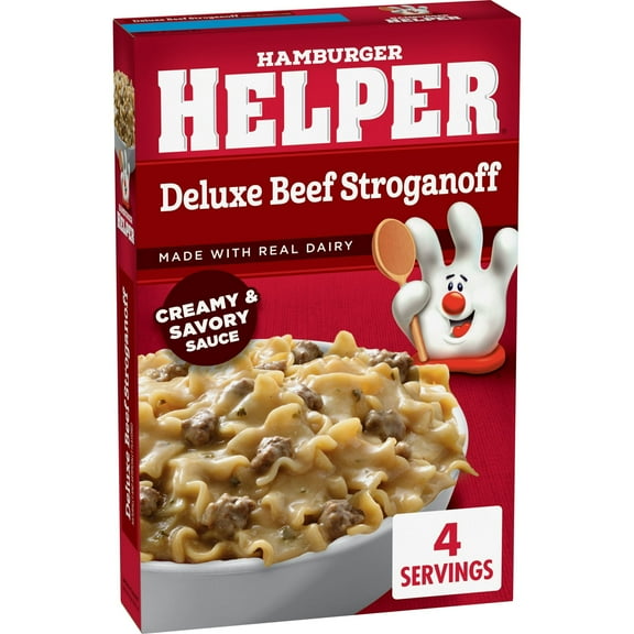2X - Hamburger Helper Deluxe Beef Stroganoff Pasta, 5.5 oz Box