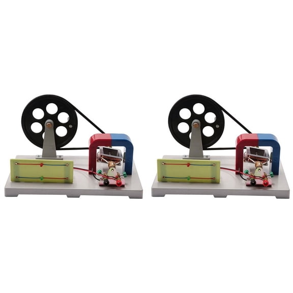 2X Hand AC and DC Crank Generator Model, Demonstration Motor Generator Activity Model,Device Experimental Equipment