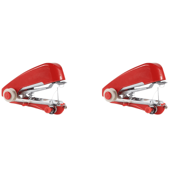 2X Hand Sewing Machine Affordable Mini Pocket Hand Sewing Machine Manual Sewing Machine for Home Travel Use