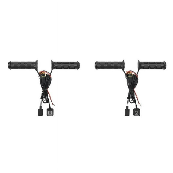 2X Hand Warmer Grip Smart Temperature Control Adjustable Hot Grip Handle Waterproof ATV Handlebar Heater for Motorcycles,2 x Electric Heating Handle