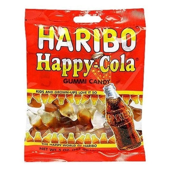 2X - Haribo Happy-Cola Gummies Bag, 5 Oz