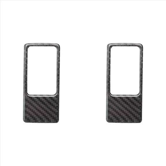 2X Head Light Switch Frame Sticker for MX5 Miata Roadster 2016+ MX5 ND Carbon Fiber Dashboard Button Interior,2 x Head Light Switch Frame Sticker,Carbon Fiber Color