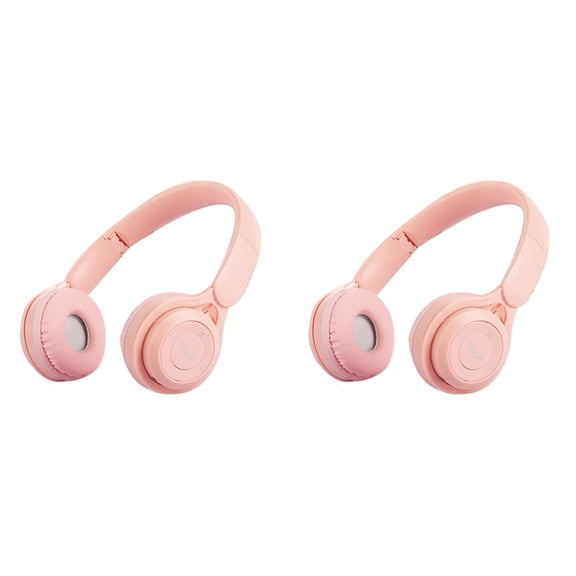 2X Headband Bluetooth Headset Y08 Wireless Bluetooth Headset Portable Foldable Children Headset Pinkish