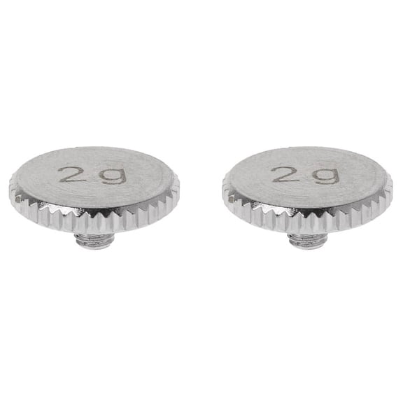 2X Headshell 2G Weight Turntable Metal Electric Instrument Parts for SL1200 SL1210 MK2 3 5 M5G Stylus DJ,Silver