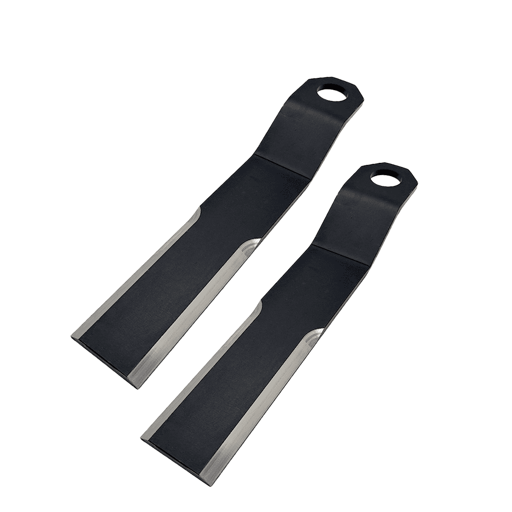 2X Heavy Duty AR400 Steel Brush Cutter Blades for Skid Steer Loader, Compatible with Wolverine Models, Replacement Blades Set