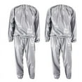 thumbnail image 1 of 2X Heavy Duty Fitness Weight Loss Sweat Sauna Suit Exercise Gym Anti-Rip Silver XXL, 1 of 4