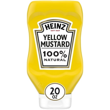 2X - Heinz Yellow Mustard (20 Oz Bottle), Packaging May Vary