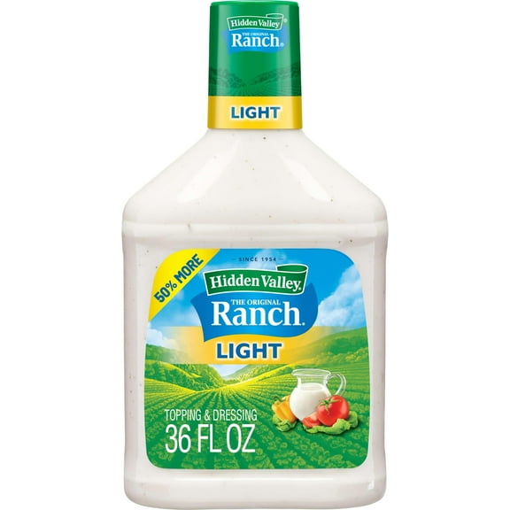 2X - Hidden Valley Original Ranch Light Salad Dressing and Topping