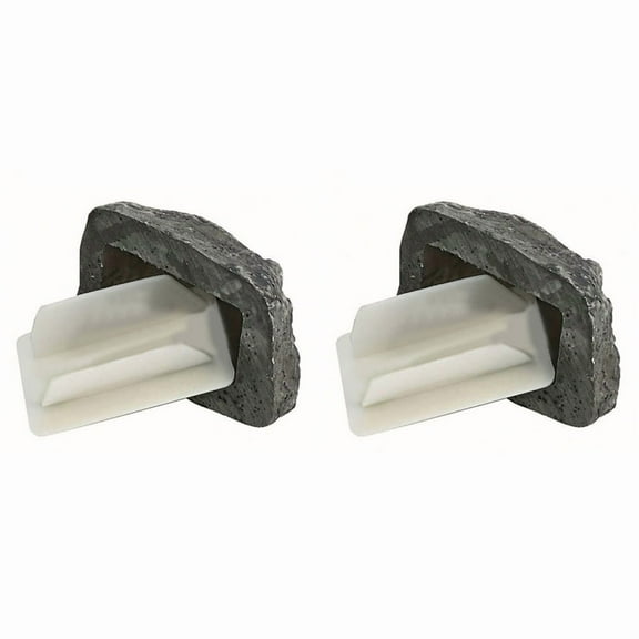 2X Hide-A-Spare-Key Fake-Rock - Looks Simulation Stone Resin Key Storage Box