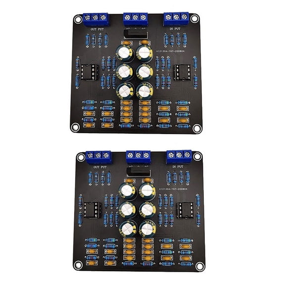 2X Hifi Preamplifier Board Hifi Power Amplifier Accessories Power Amplifier Preamp Tuning Board Front Panel,2 x HIFI power amplifier board