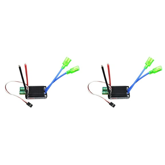 2X High Power 12V-24V Waterproof Bidirectional RC ESC Brush ESC for RC Car and Boat 860A