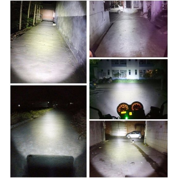 2X High Power P15D Motorcycle LED Headlight Fog Light Lamp Bulb Projector 6500K