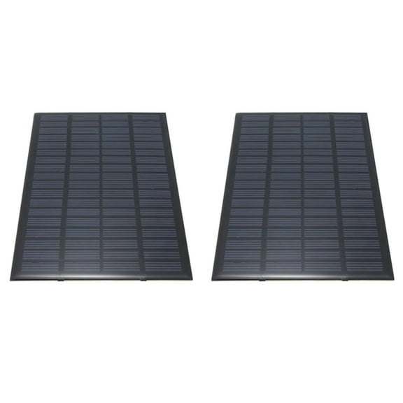 2X High Quality 18V 2.5W Polycrystalline Stored Solar Panel Module System Solar Cells Charger 19.4X12X0.3cm