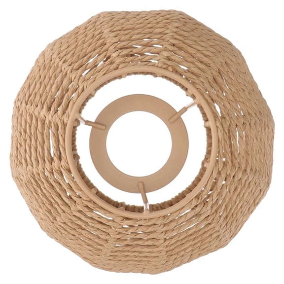 2X Home Lighting Rattan Lamp Cover Handmade Woven Chandelier Retro Lampshade Homestay Lampshade Decorative Chandelier