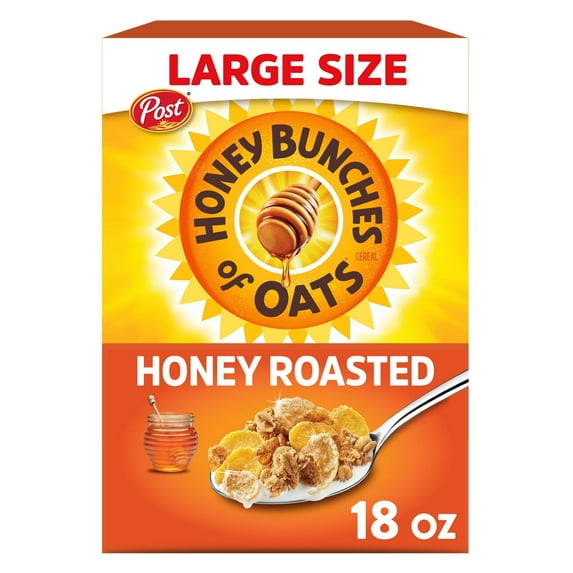 2X - Honey Bunches of Oats Honey Roasted Oat Breakfast Cereal - 18oz - Post