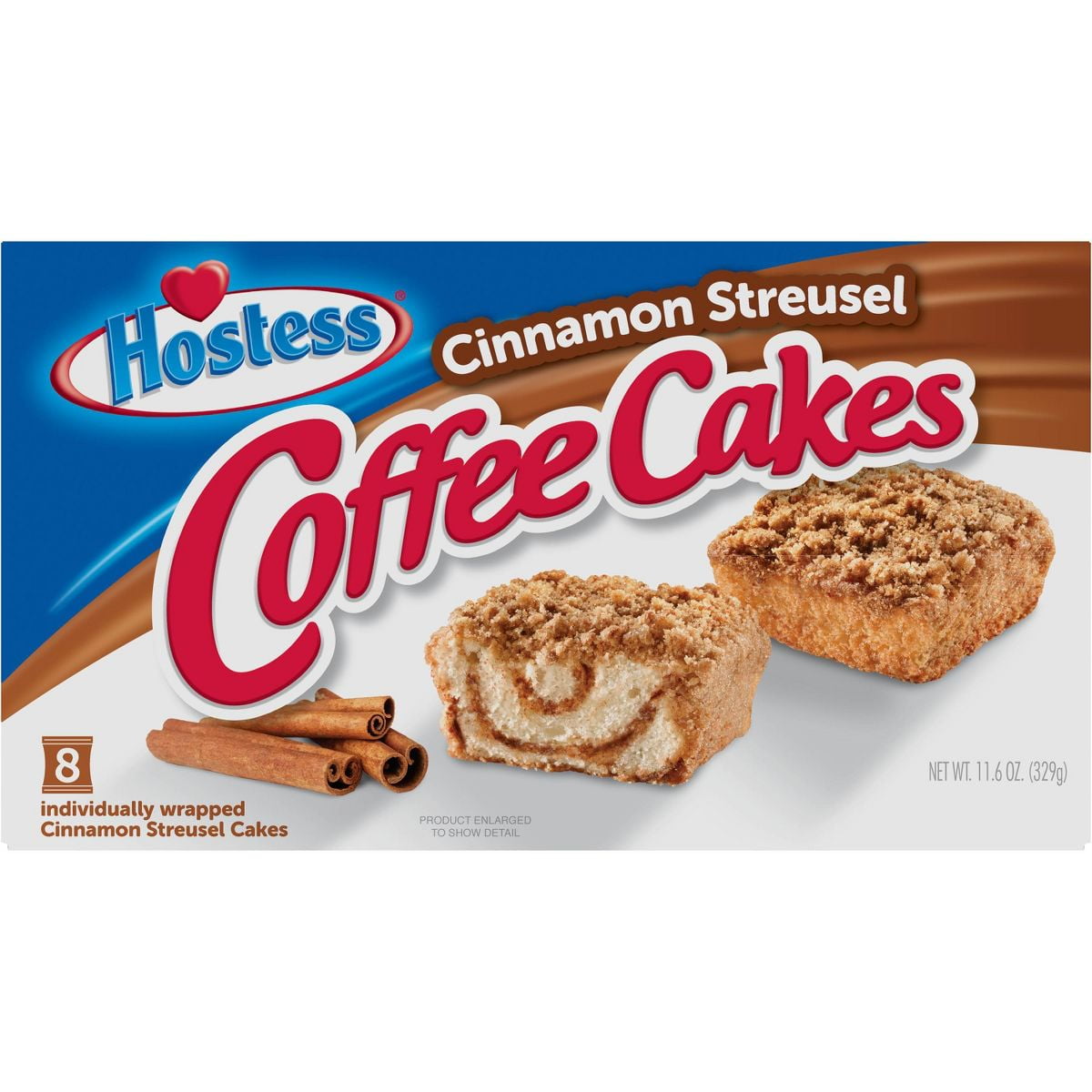 2X - Hostess Cinnamon Streusel Coffee Cake - 8ct/11.6oz