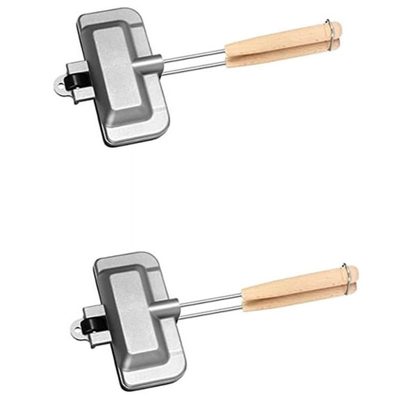 2X Hot Sandwich Maker, Hot Dog Toaster, Double-Sided Sandwich Baking Pan, Double Sided Frying Pan, Grilled Cheese Maker