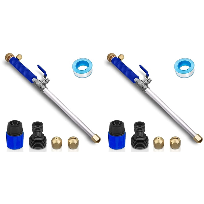 2X Hydro Jet Washer High Pressure Power Washer Wand Water Hose with 4 Hose Nozzle Auto Watering Sprayer