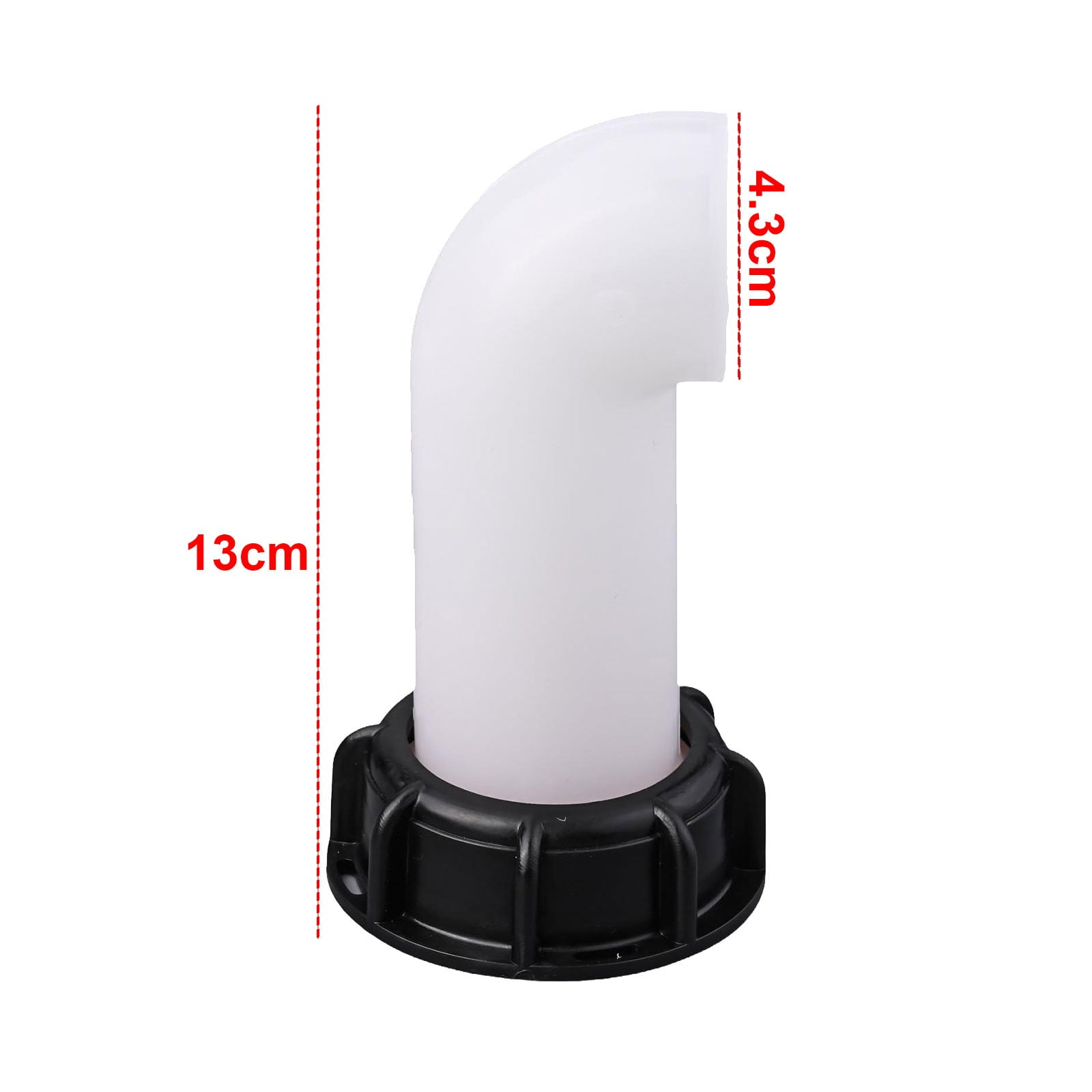 2X IBC Container Adapter Outlet Spout 90 Degree Rain Water Tank ...